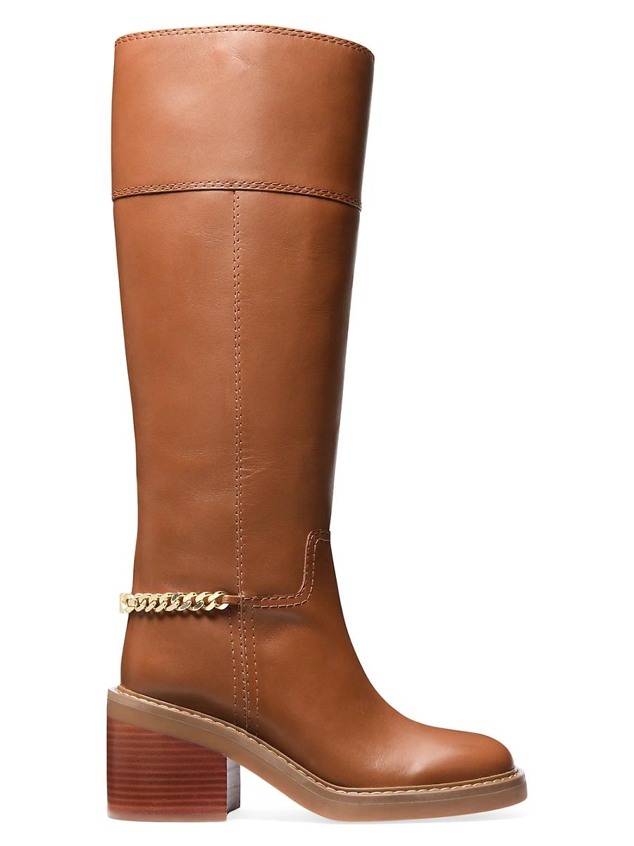 Womens Carlisle 75MM Leather Knee-High Boots Product Image