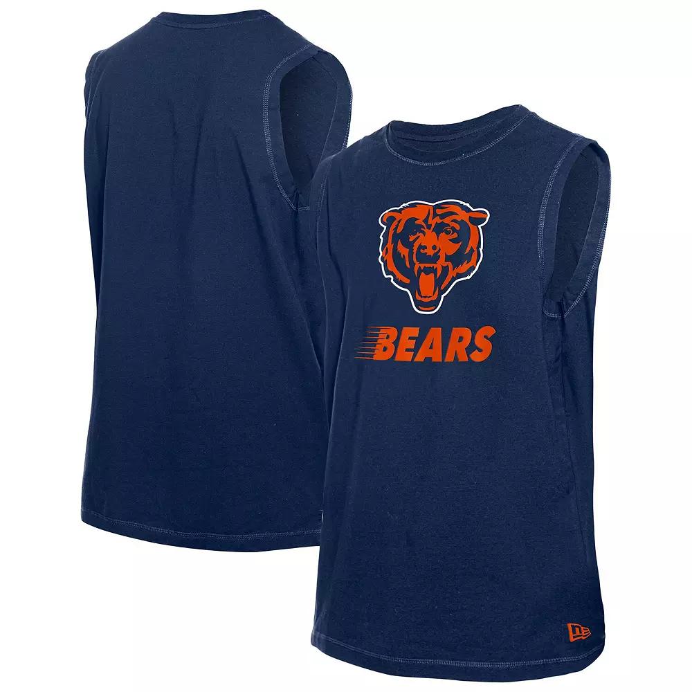 Men's New Era  Navy Chicago Bears Leisure Collection Tank Top, Size: Small, Blue Product Image