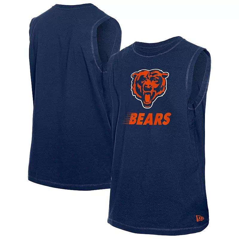 Men's New Era  Navy Chicago Bears Leisure Collection Tank Top, Size: Small, Blue Product Image