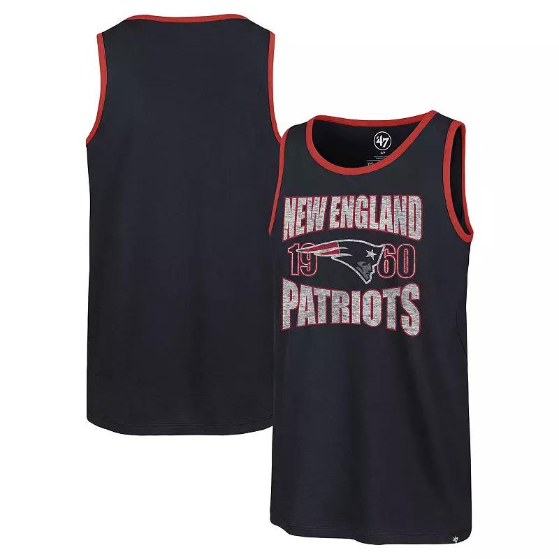 Men's '47 Navy New England Patriots Upload Franklin Tank Top,  Product Image