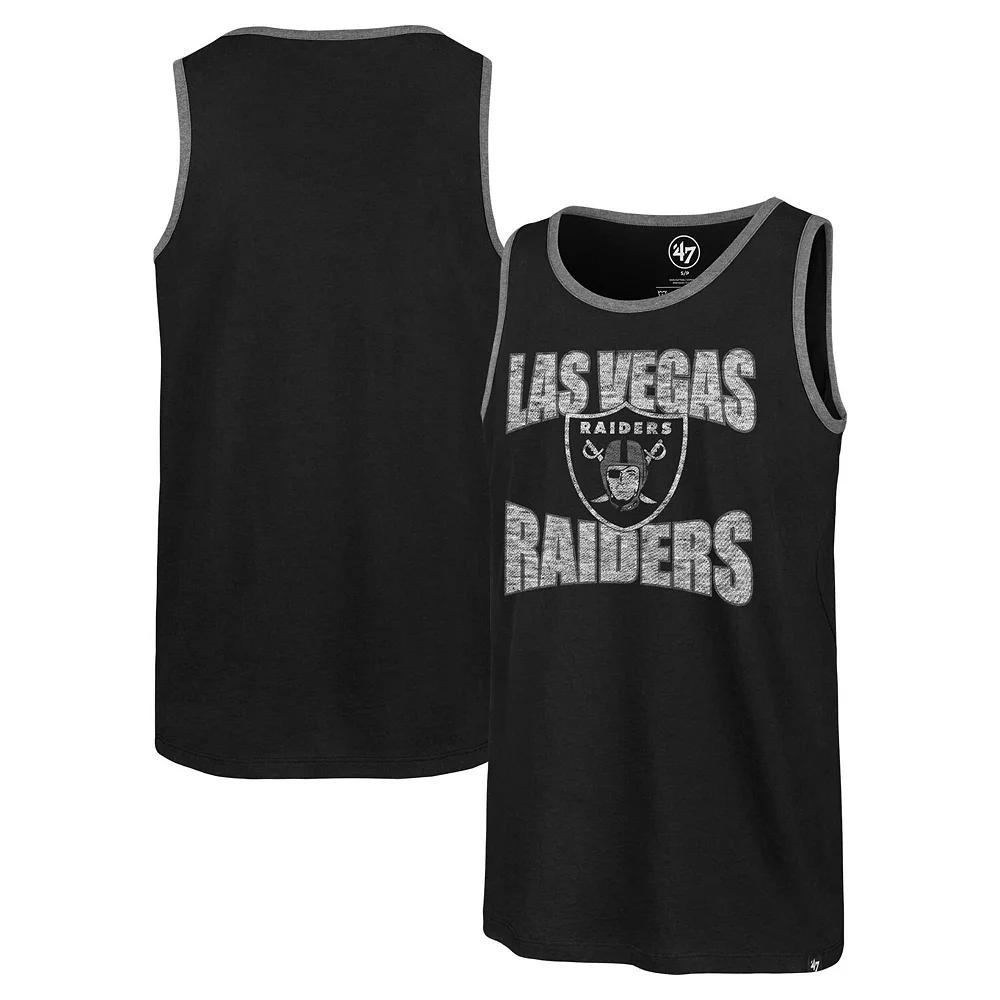 Men's '47 Black Las Vegas Raiders Upload Franklin Tank Top,  Product Image