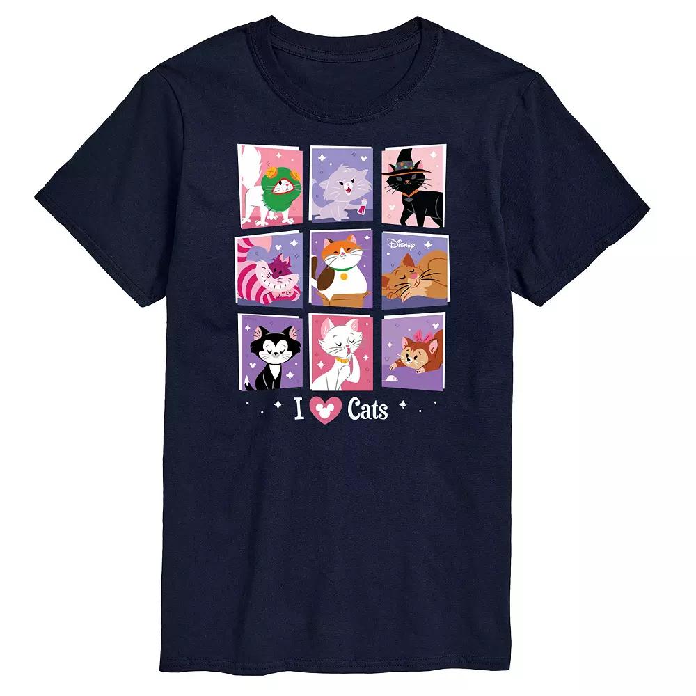 Disney's Men's Grid Of Assorted Cats Graphic Tee,  Product Image