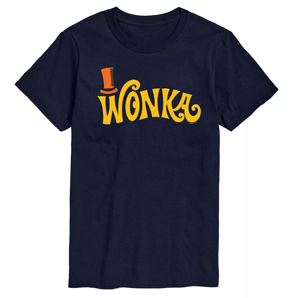 Men's Willy Wonka Retro Willy Wonka Logo Graphic Tee,  Product Image