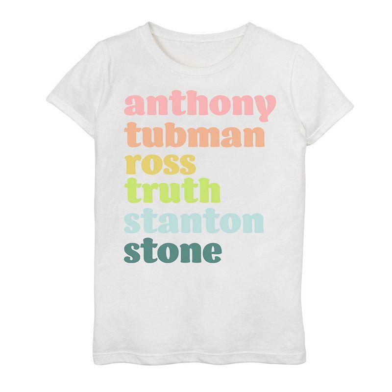 Girls 7-16 american Women Text Tee, Girl's, Size: Small, Athletic Grey Product Image