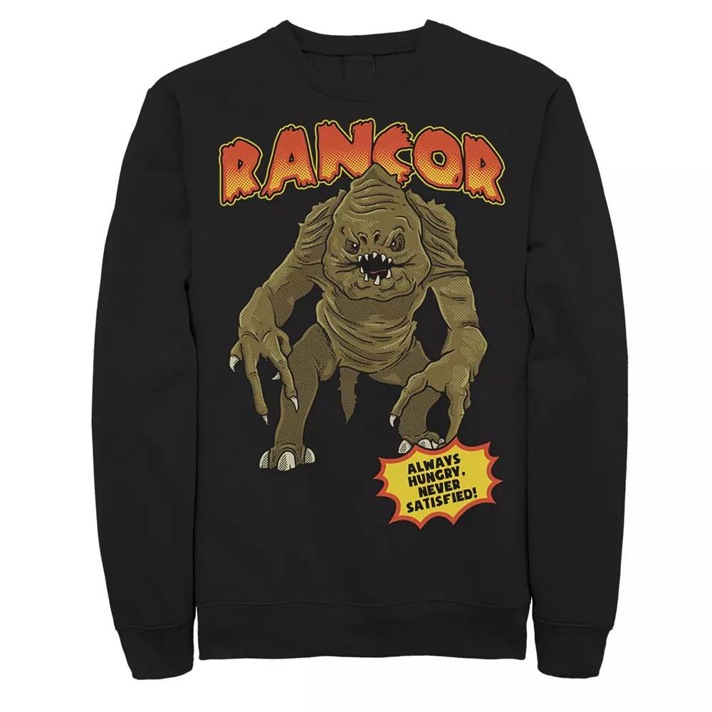 Men's Star Wars Rancor Always Hungry Never Satisfied Sweatshirt, Size: Medium, Black Product Image