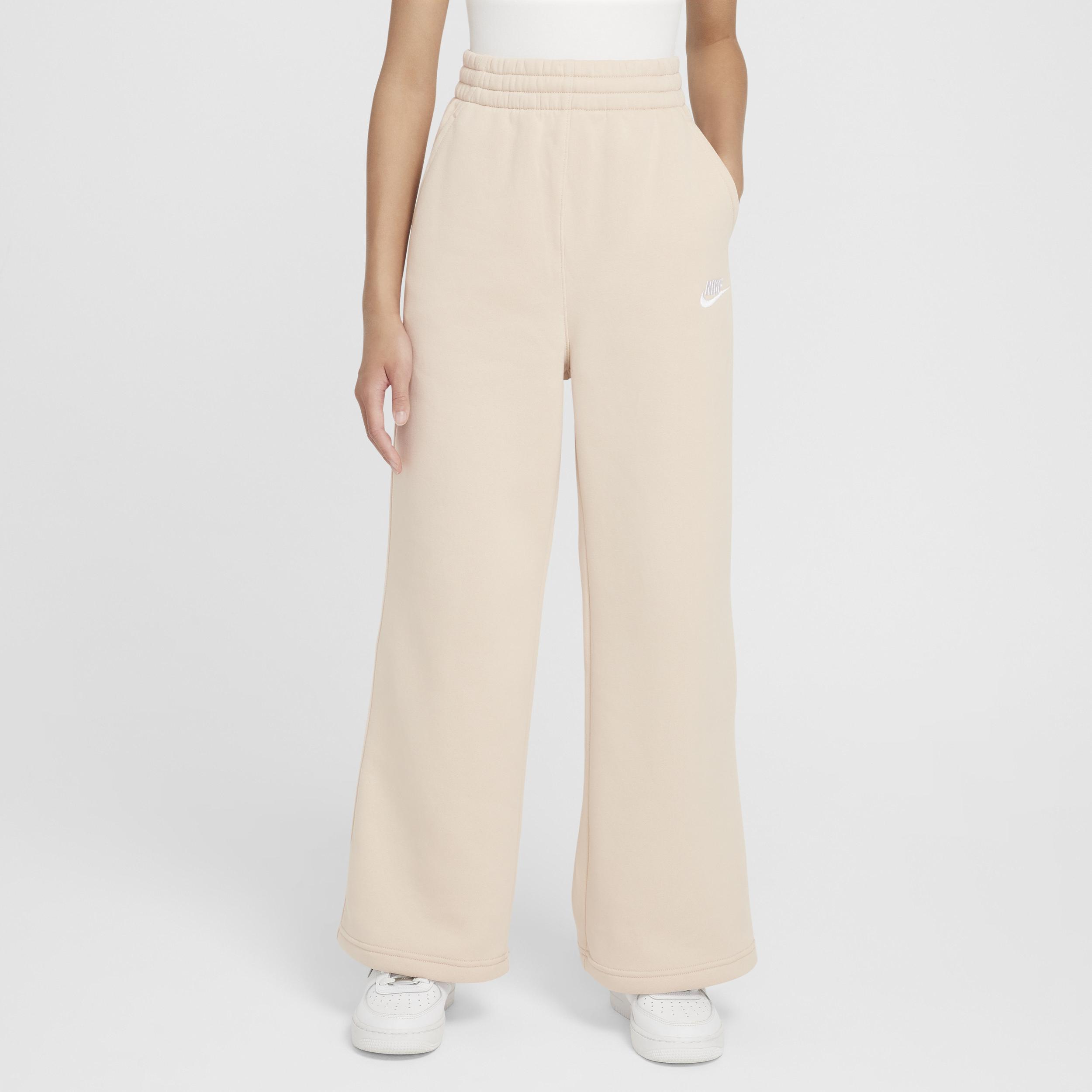 Unisex Nike Sportswear Club Fleece Girls Wide-Leg Pants | FZ6774-063 Product Image
