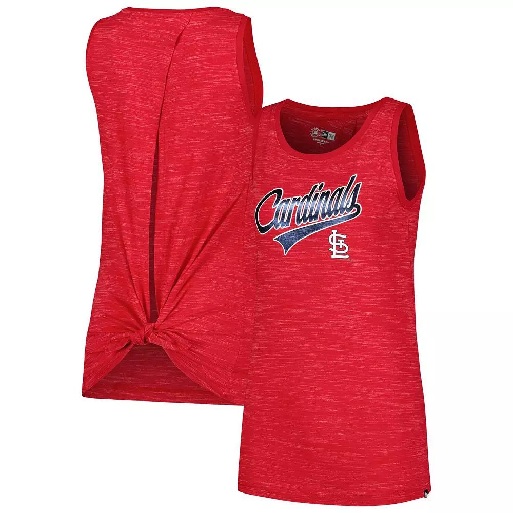 Women's New Era Red St. Louis Cardinals Space-Dye Active Tank Top,  Product Image