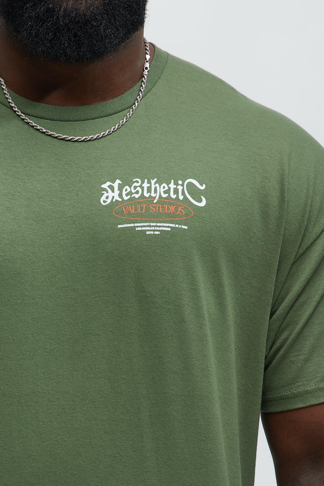 Aesthetic Vault Studios Short Sleeve Tee - Olive Product Image