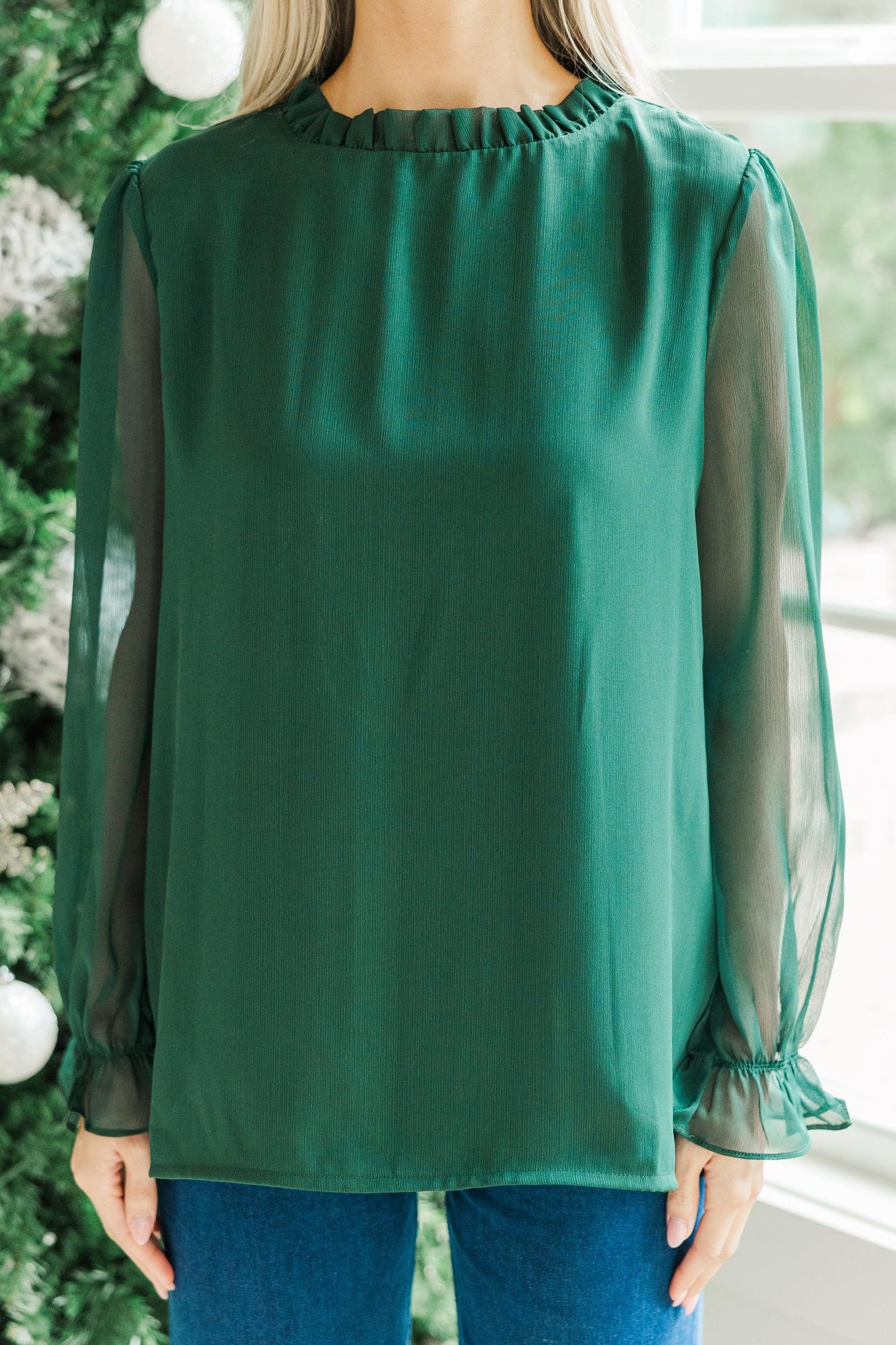 Dream Of The Day Emerald Blouse Female Product Image