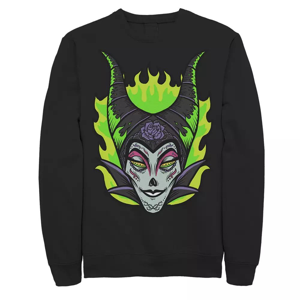 Disney's Sleeping Beauty Maleficent Men's Sugar Skull Sweatshirt,  Product Image
