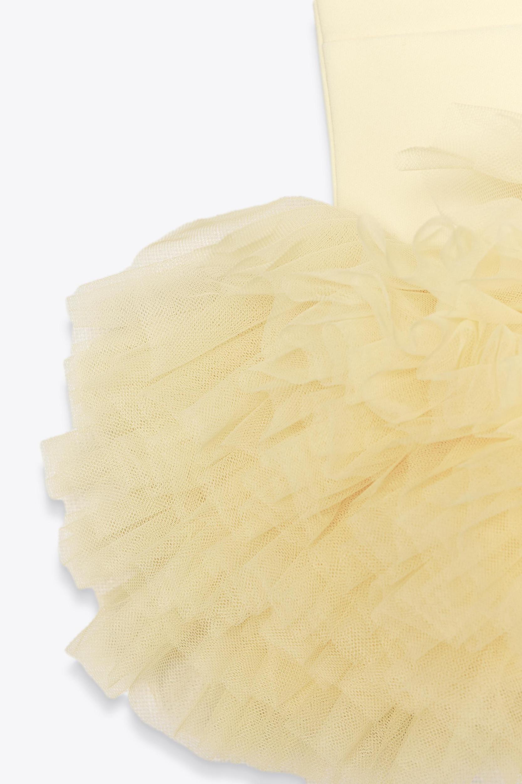 STRETCH TULLE VOLUMINOUS HEM TOP Product Image