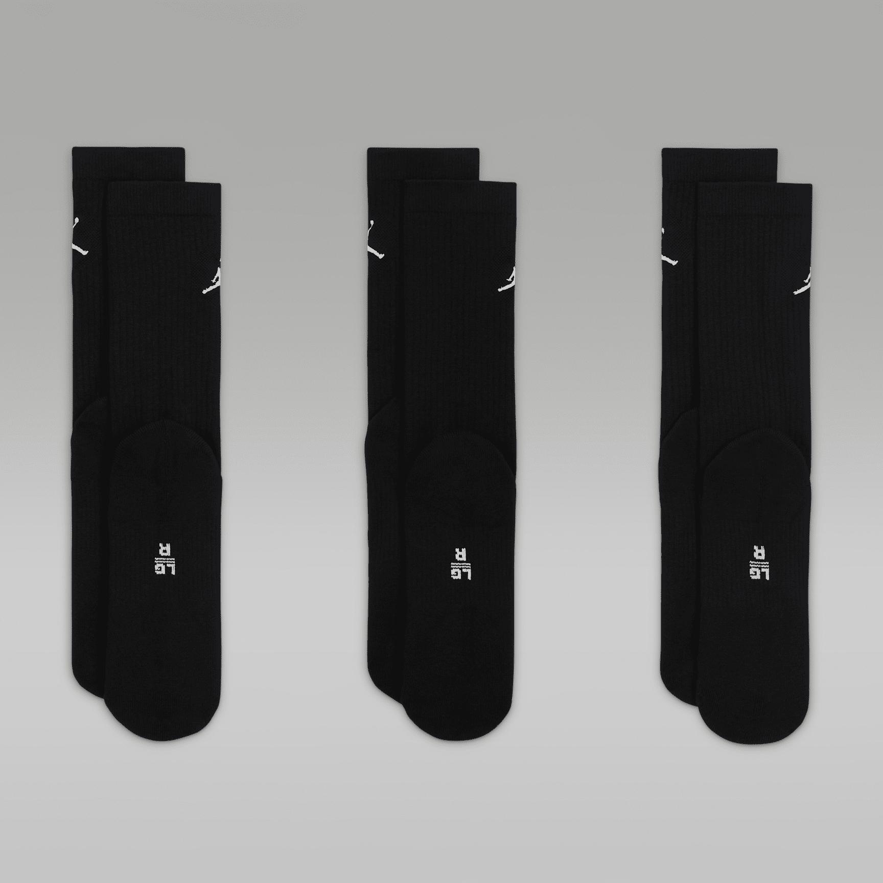 Jordan Everyday Crew Socks (3 pairs) | DX9632-010 Product Image