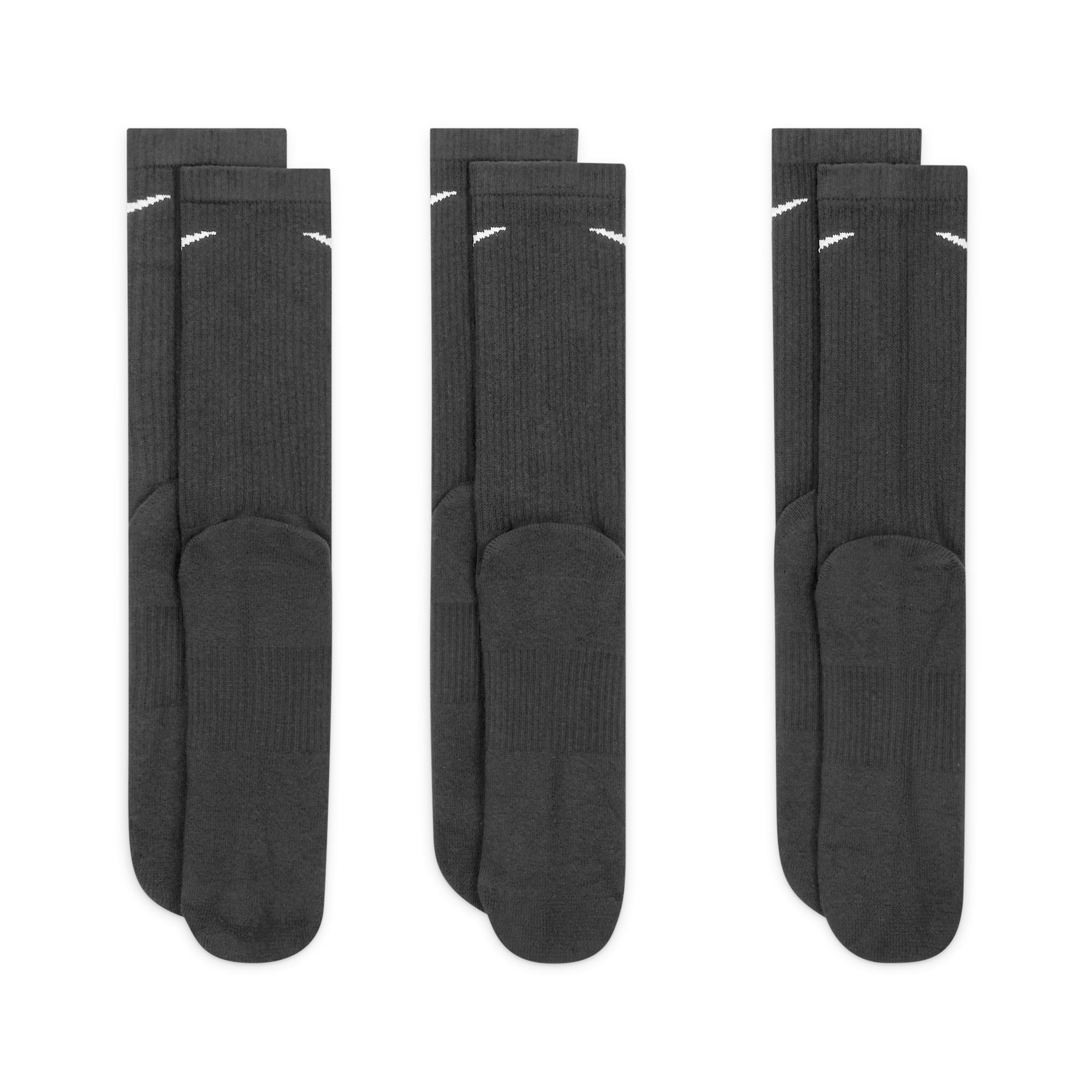 Nike Unisex Everyday Plus Cushioned Training Crew Socks (3 Pairs) Product Image