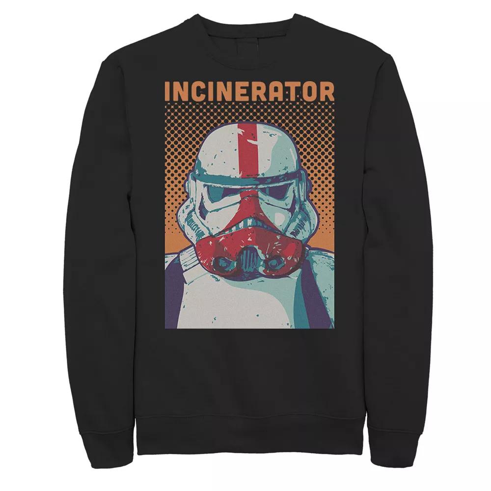 Men's Star Wars The Mandalorian Incinerator Trooper Comic Portrait Sweatshirt,  Product Image