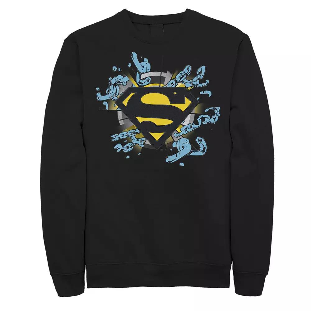 Men's DC Comics Superman Chain Link Logo Sweatshirt,  Product Image