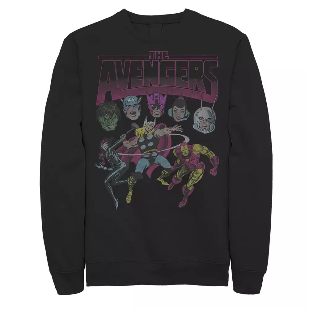 Men's Marvel Grunge Group Sweatshirt,  Product Image