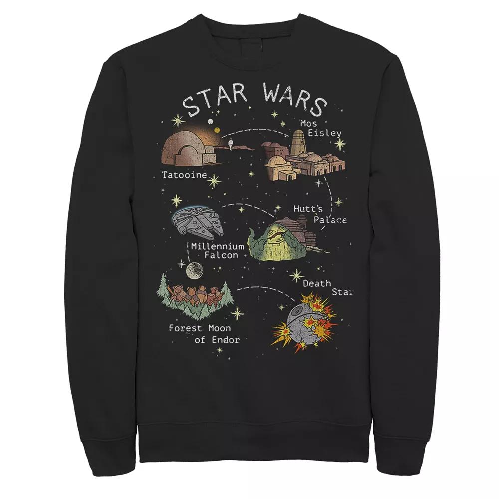 Men's Star Wars Story Map Sweatshirt,  Product Image
