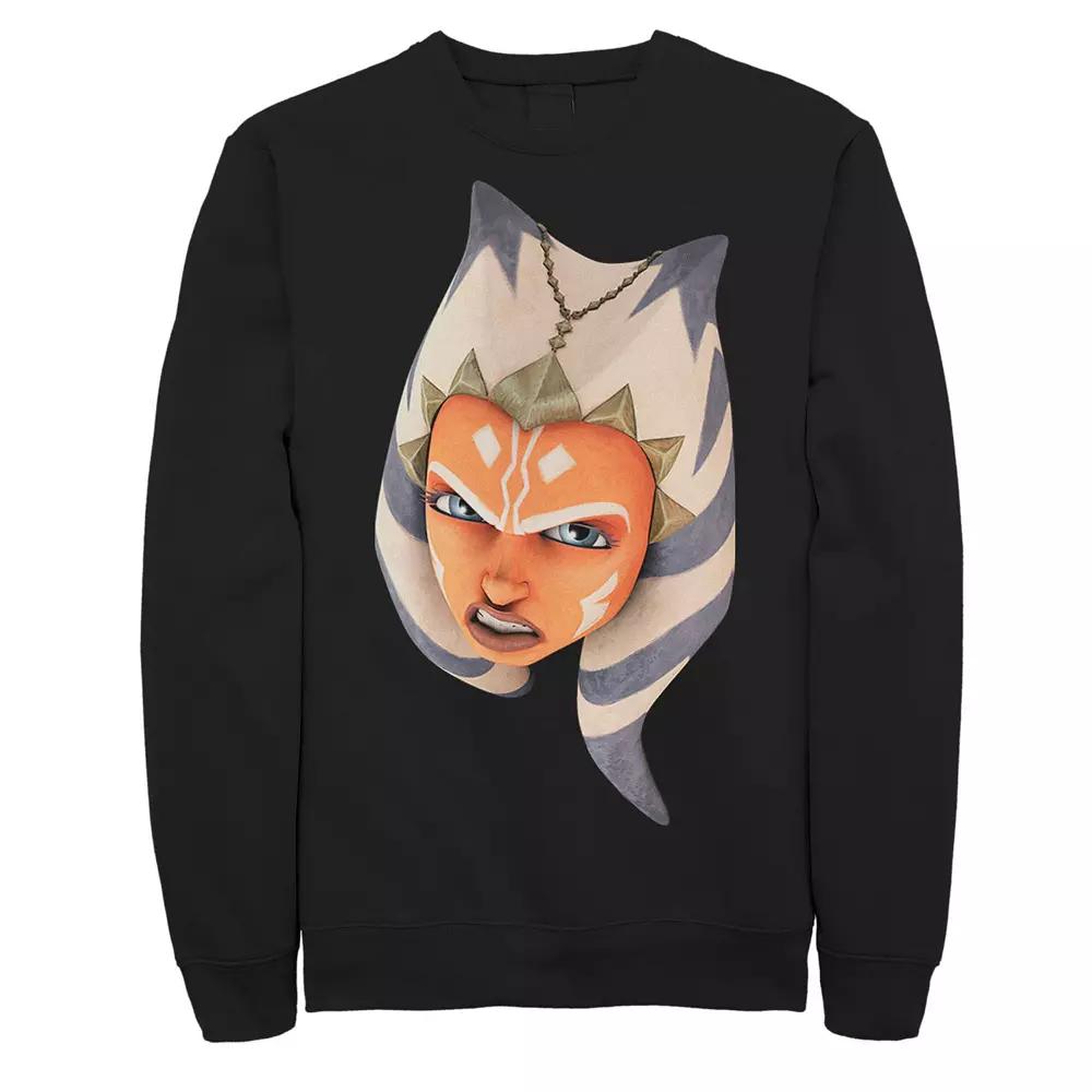 Men's Star Wars: Clone Wars Ahsoka Big Face Sweatshirt,  Product Image