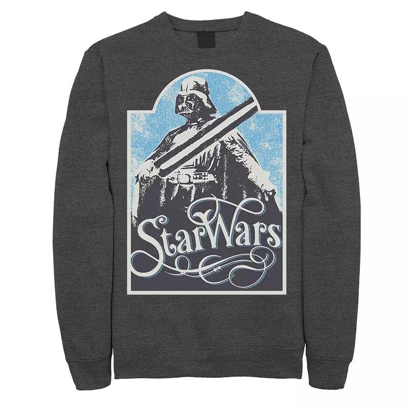 Men's Star Wars Retro Vader Poster Sweatshirt,  Product Image