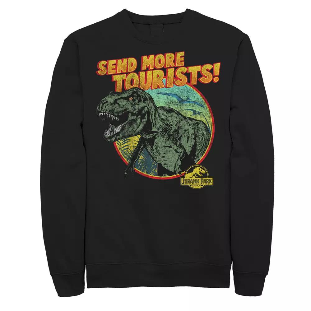 Men's Jurassic Park T-Rex Send More Tourists Sweatshirt,  Product Image