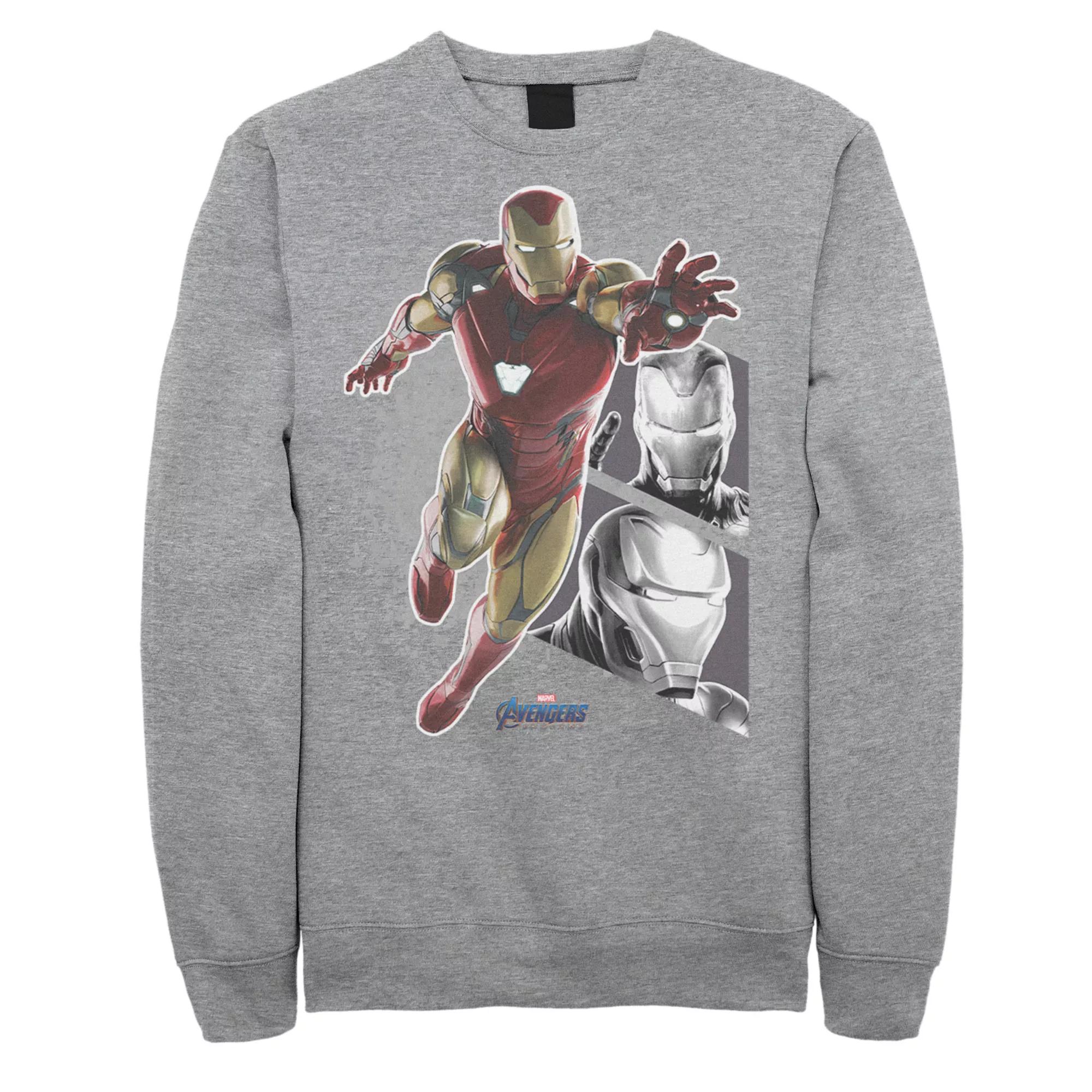 Men's Marvel Avengers Endgame Iron Man Panels Sweatshirt,  Product Image
