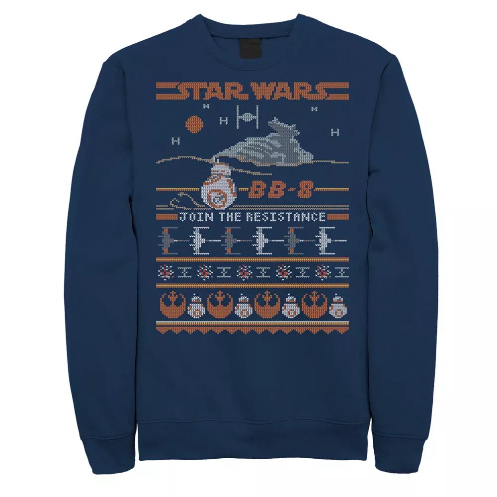 Men's Star Wars Boba Fett Tropical Print Helmet Sweatshirt, Size: Large, Black Product Image