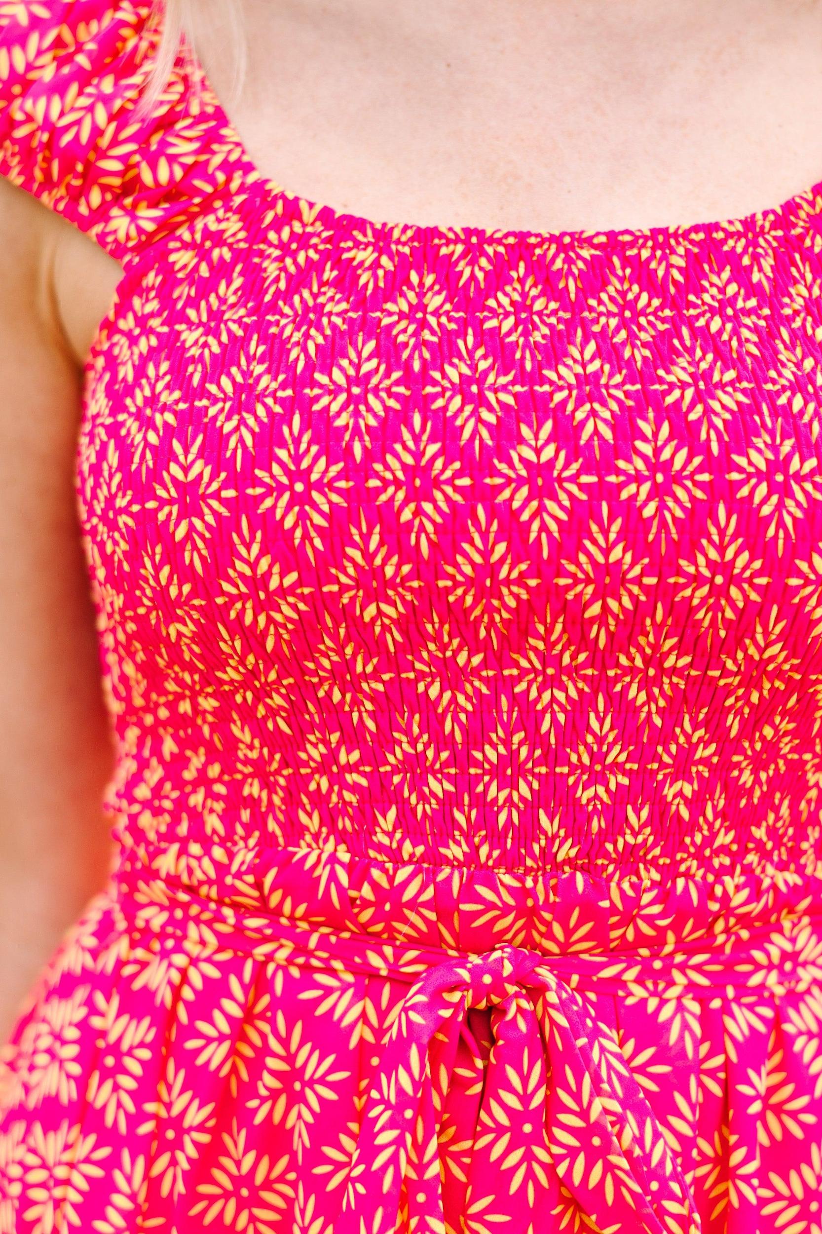 Take Control Pink Floral Dress Female Product Image