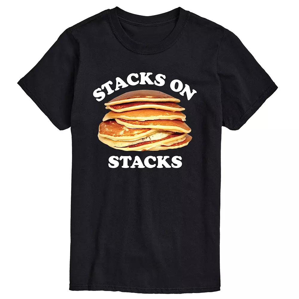 Men's Pancakes Stacks On Stacks Graphic Tee,  Product Image