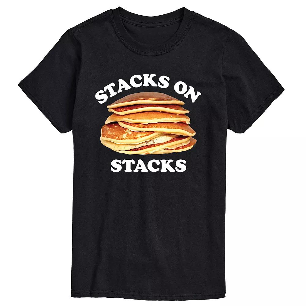 Men's Pancakes Stacks On Stacks Graphic Tee,  Product Image