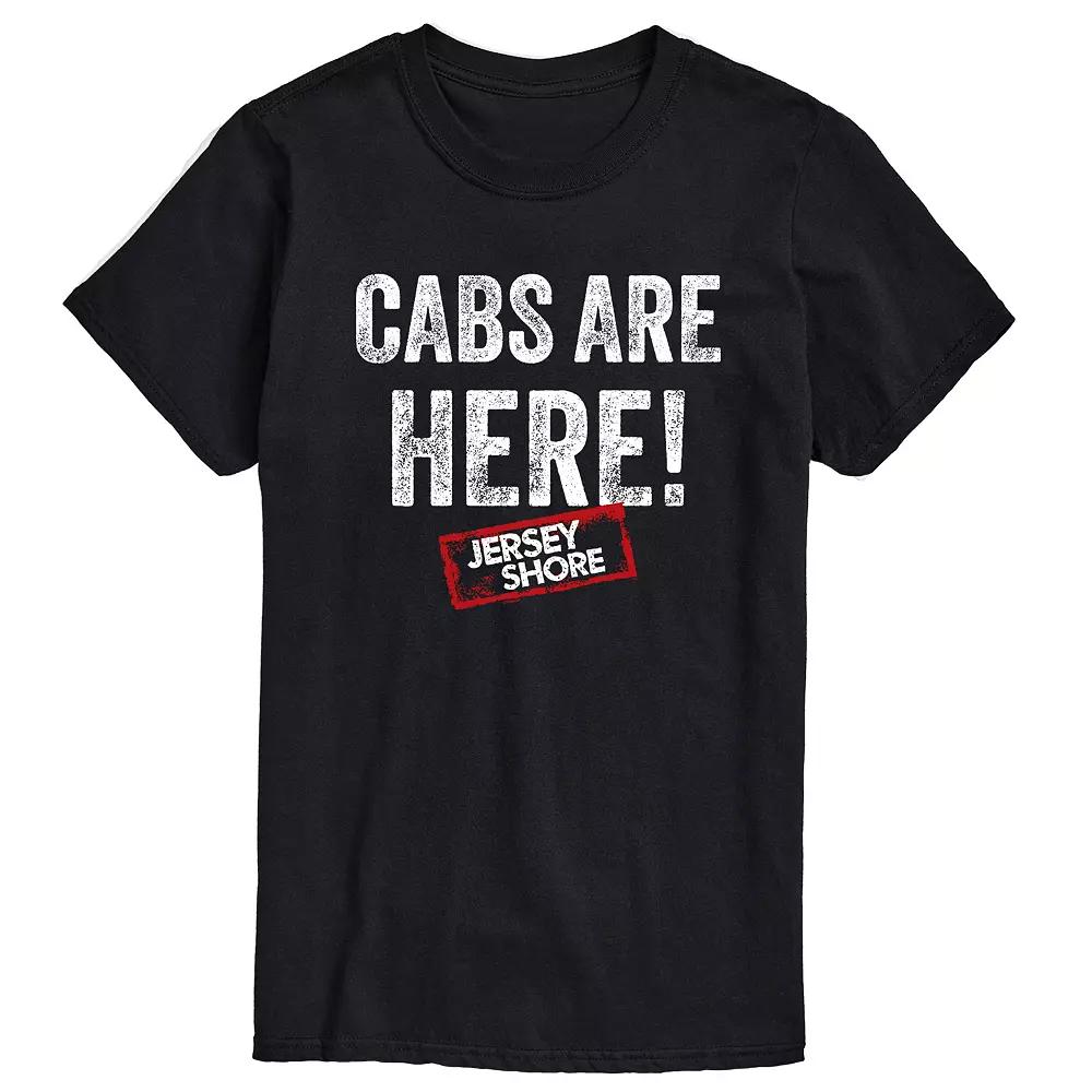 Big & Tall Jersey Shore Cabs Are Here Graphic Tee, Men's,  Product Image