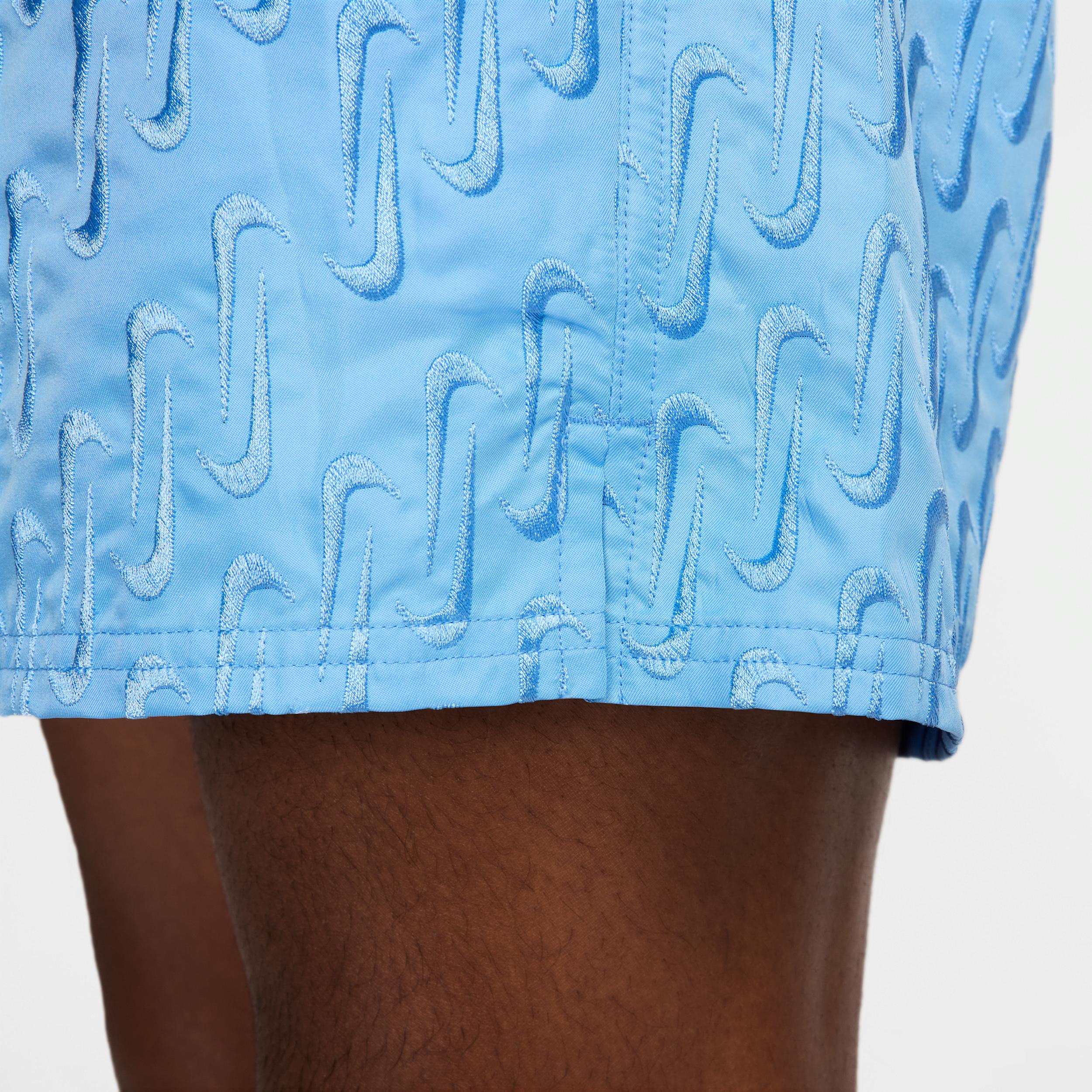 Nike Mens Swim Breaker Swoosh logo Link 5 Fully Lined Volley Shorts | NESSF505-438 Product Image