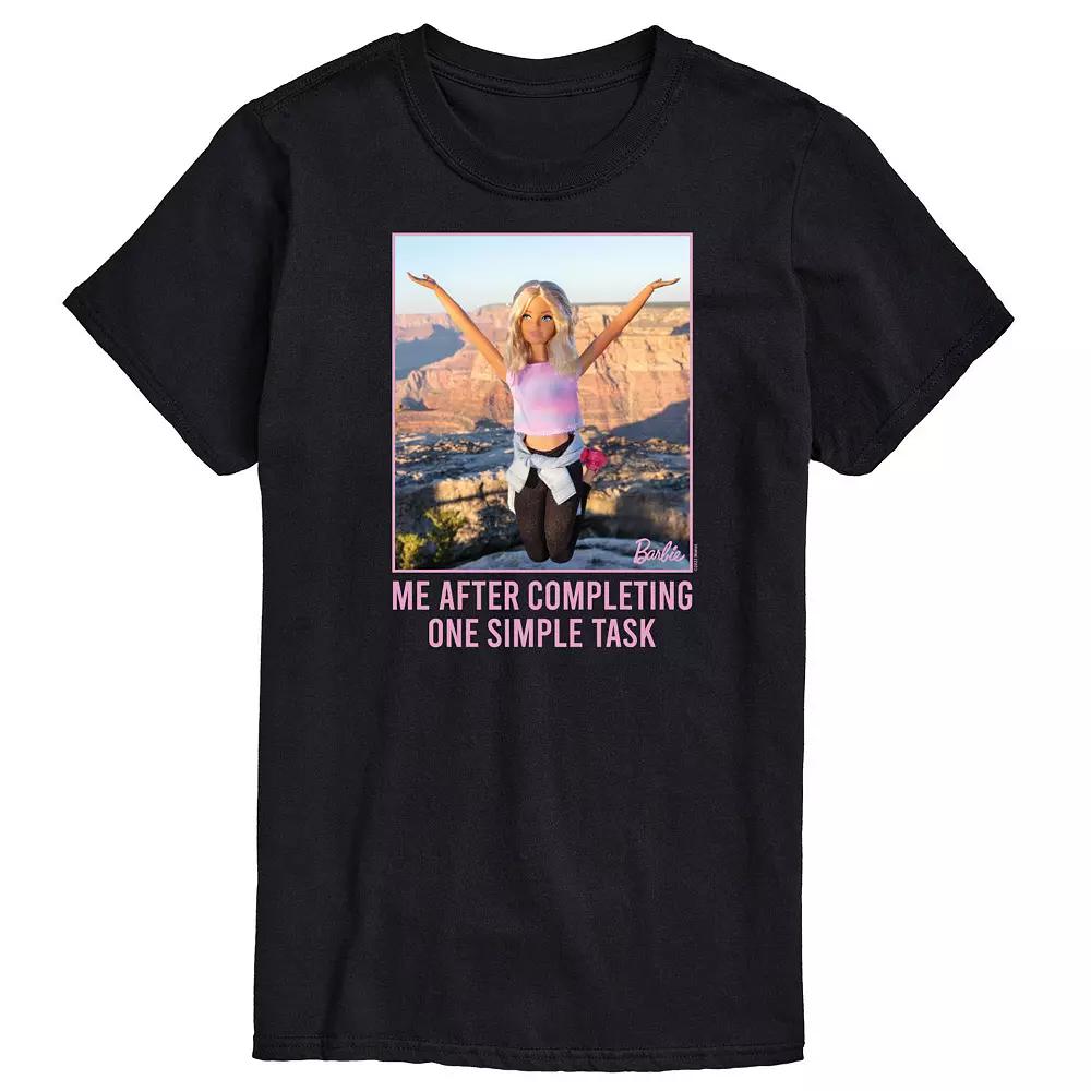 Big & Tall Barbie® One Simple Task Graphic Tee, Men's,  Product Image