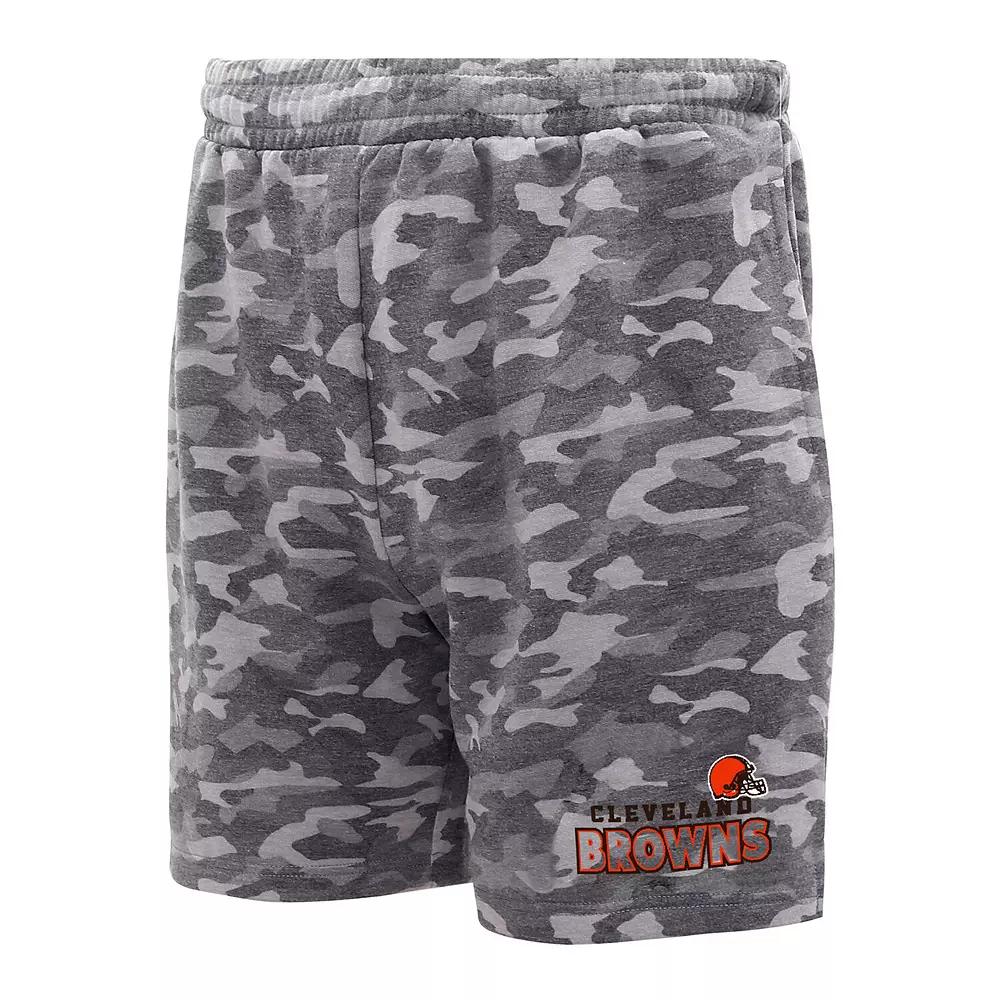 Men's Concepts Sport Charcoal Cleveland Browns Biscayne Camo Shorts,  Product Image