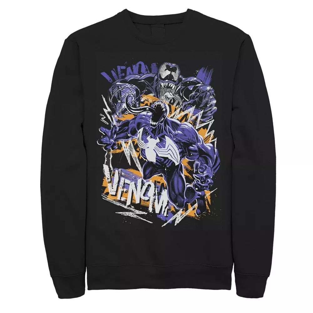 Men's Marvel Venom Graffiti Graphic Fleece Pullover,  Product Image