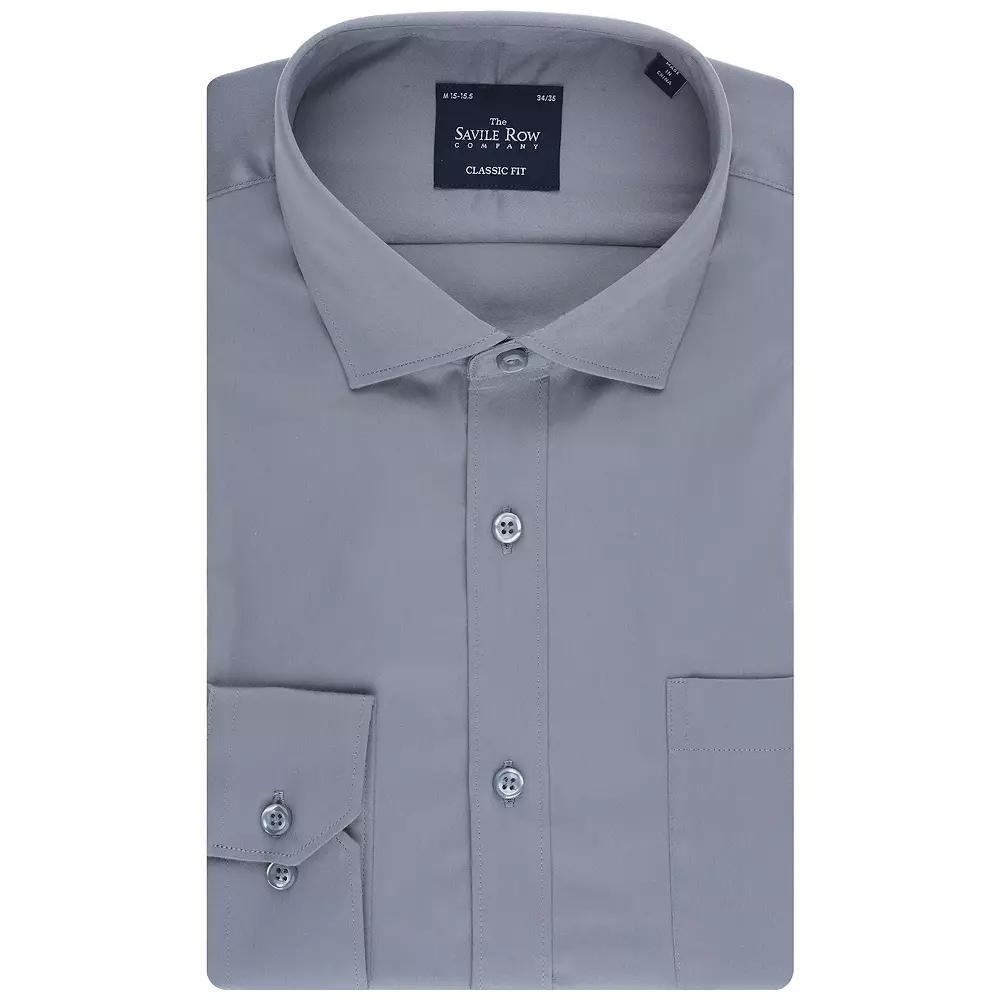 Men's Savile Row Classic Fit Sateen Dress Shirt,  Product Image