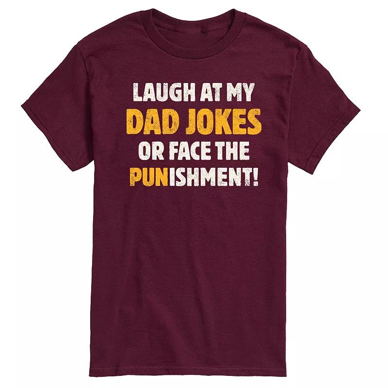 Men's Dad Jokes Punishment Graphic Tee,  Product Image