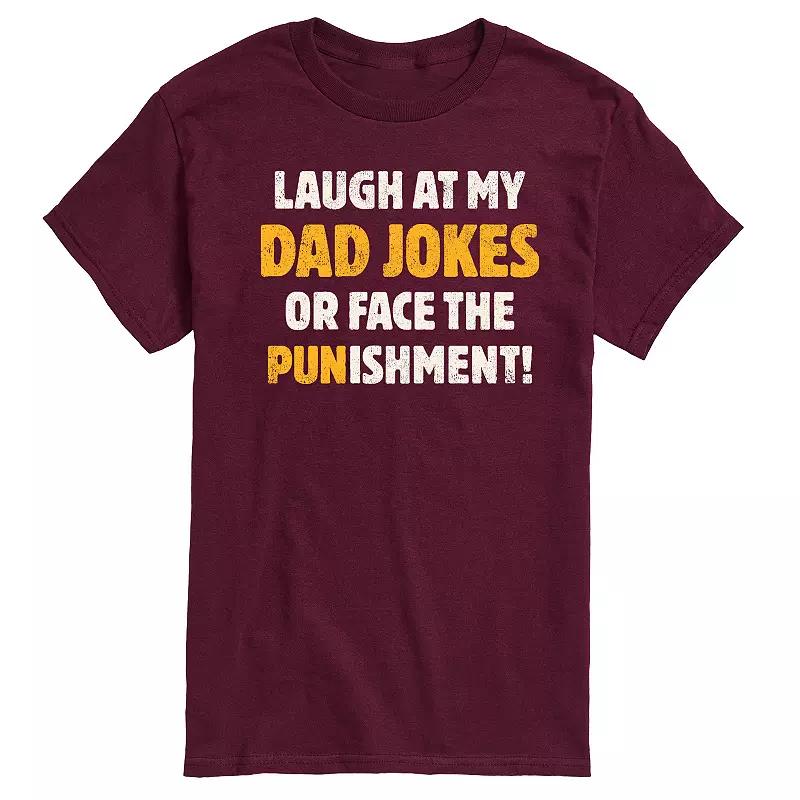 Men's Dad Jokes Punishment Graphic Tee,  Product Image