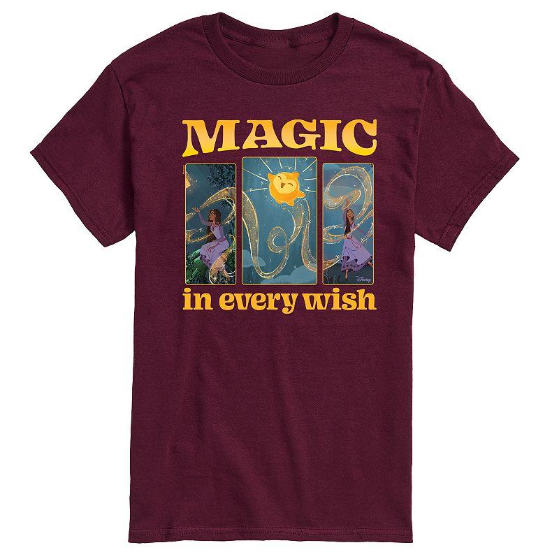Disneys Wish Asha & Star Mens Magic In Every Wish Graphic Tee Product Image