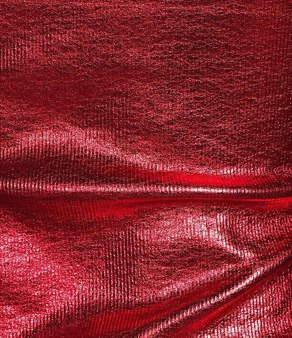 Never Fully Dressed Ribbed Metallic Crew Neck Sleeveless Tank Top Product Image