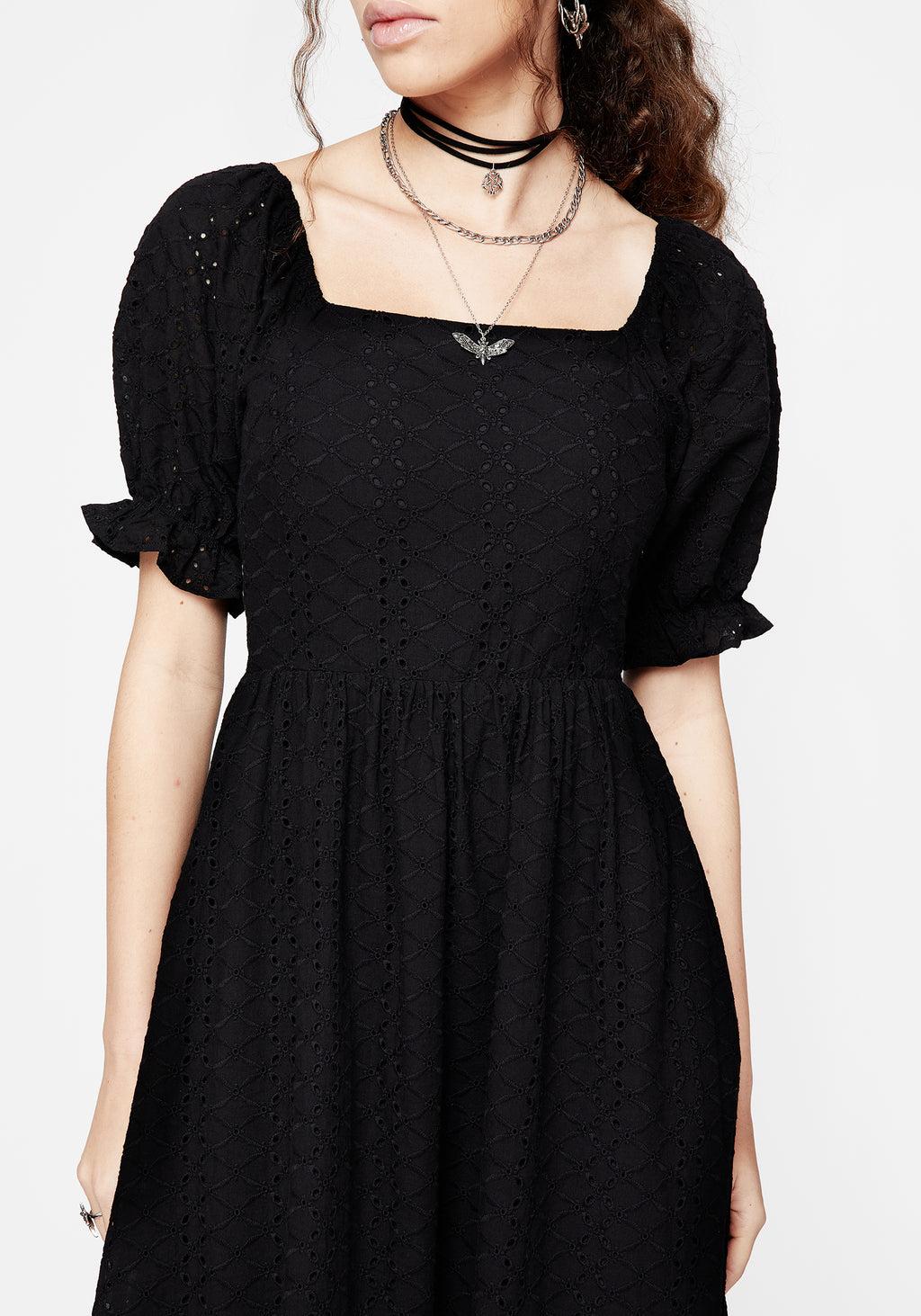 Euthymia Broderie Puff Sleeve Maxi Dress Product Image