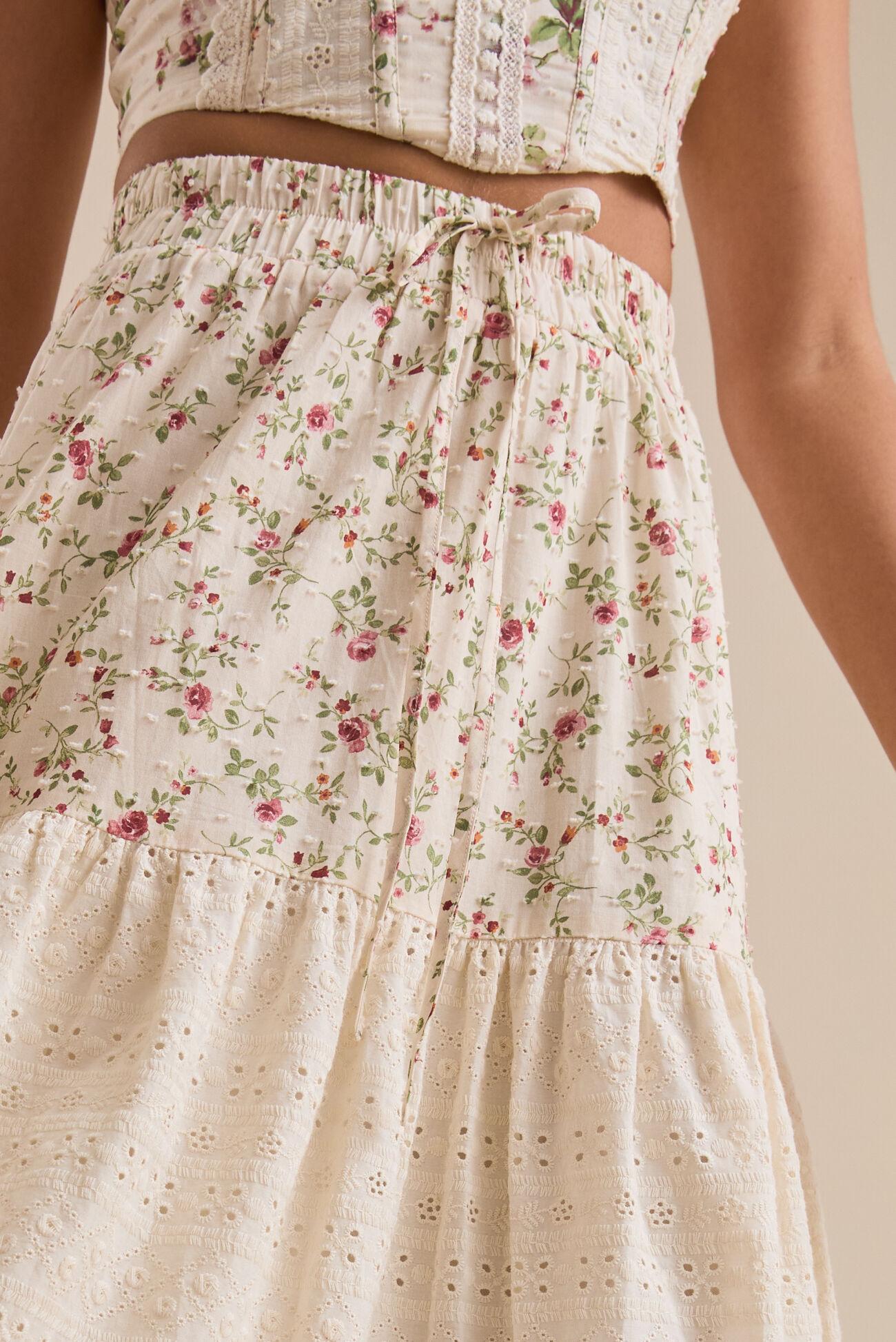 Kairo Floral Midi Skirt Product Image