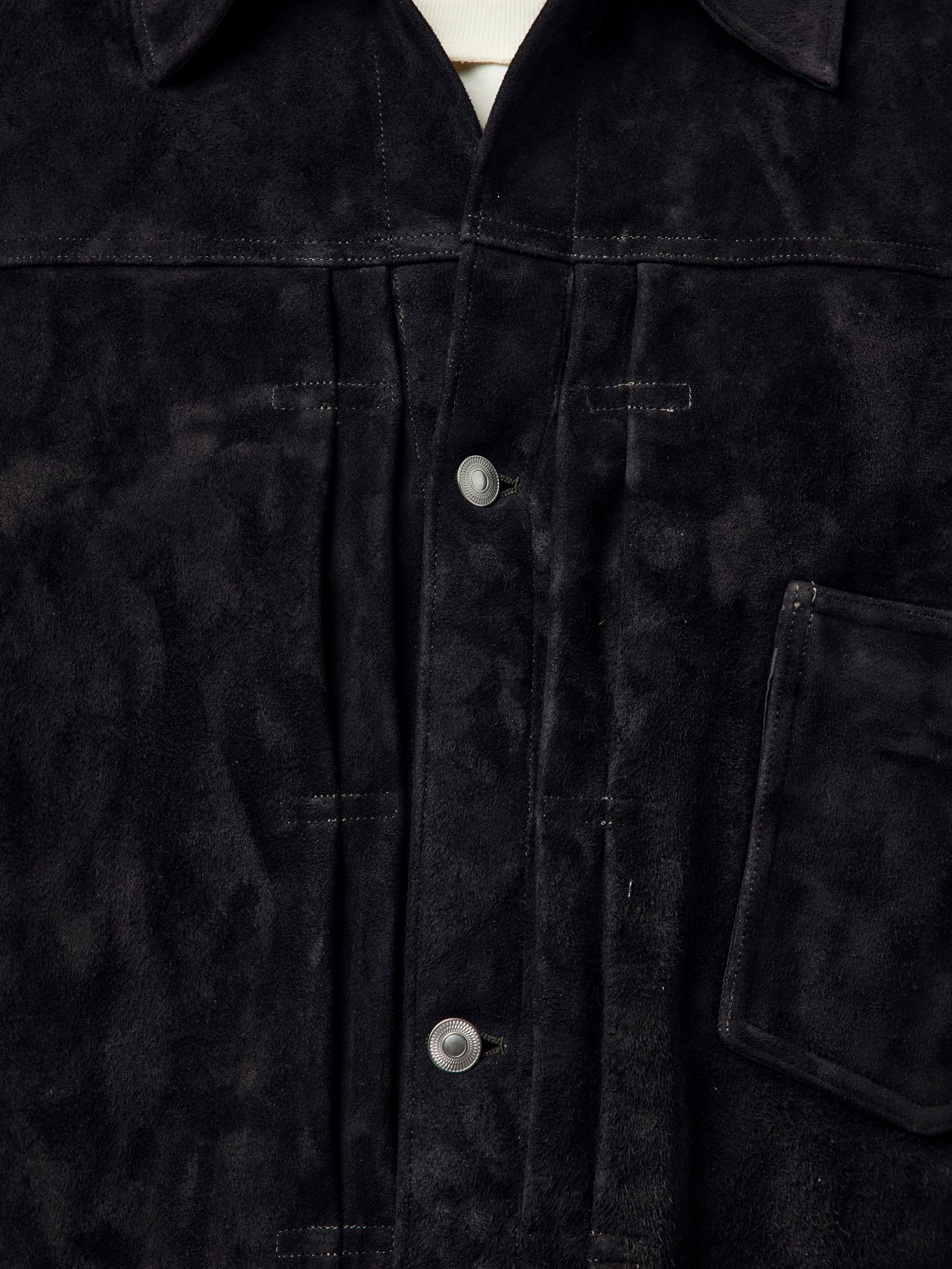 Suede Leather 1st Type Jacket (Black) Product Image