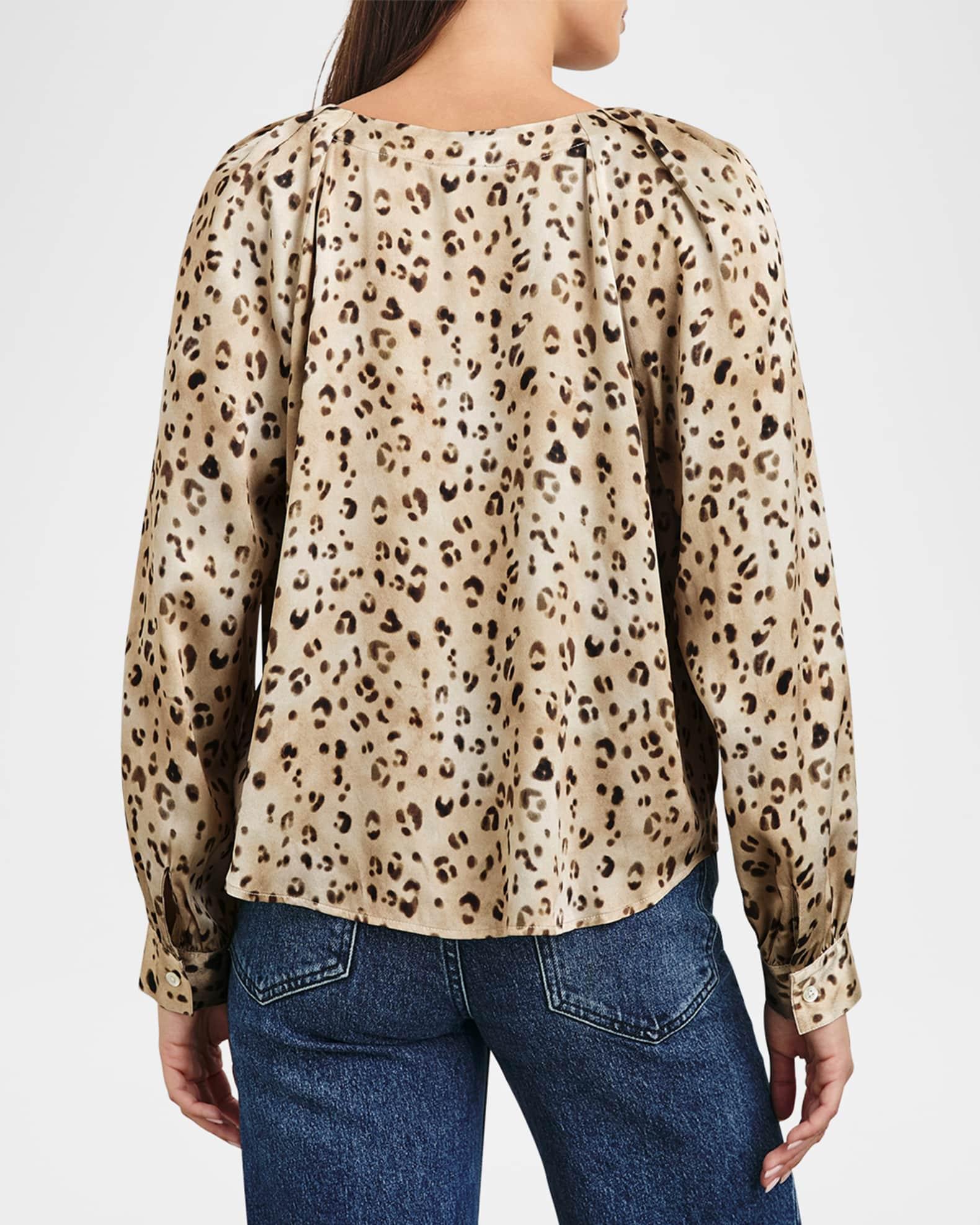 Sandra Leopard Blouse Product Image