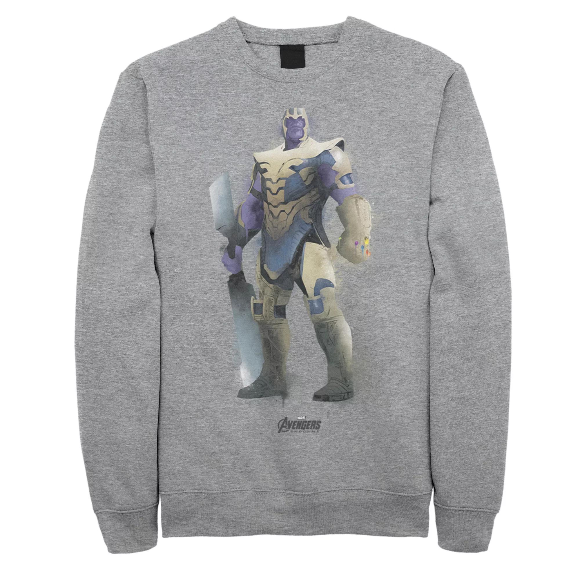Men's Marvel Avengers Endgame Thanos Paint Fleece Top,  Product Image