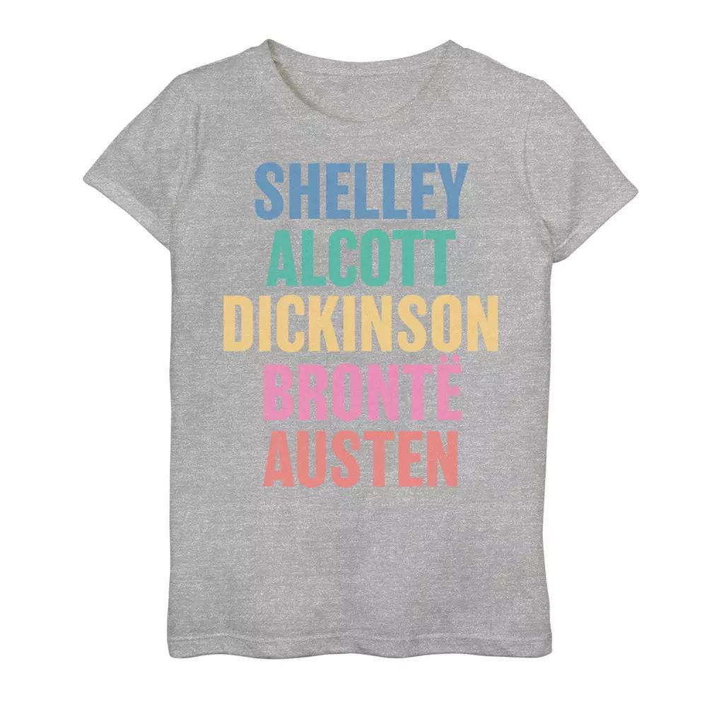 Girls 7-16 Female Authors Text Tee, Girl's,  Product Image