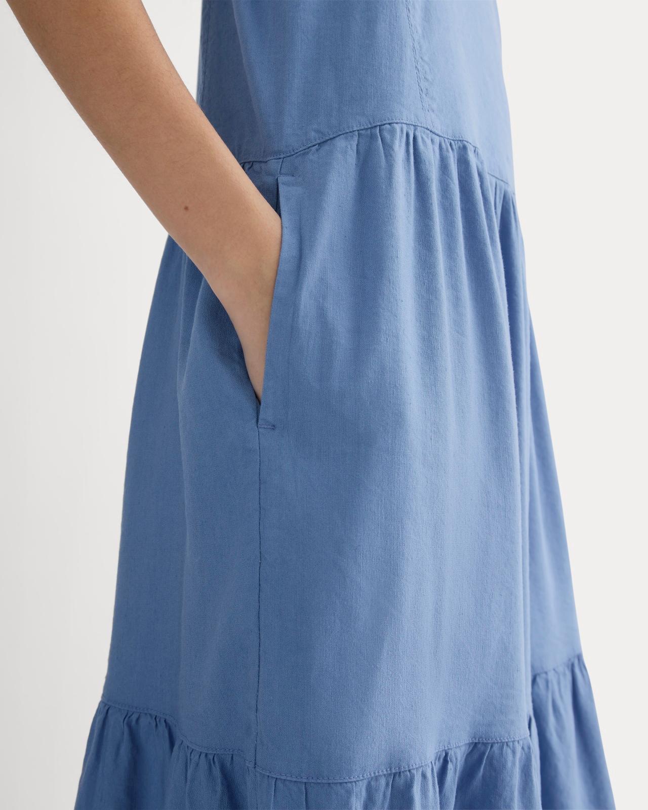 Womens Tiered Dress in Stretch Linen by Everlane Product Image