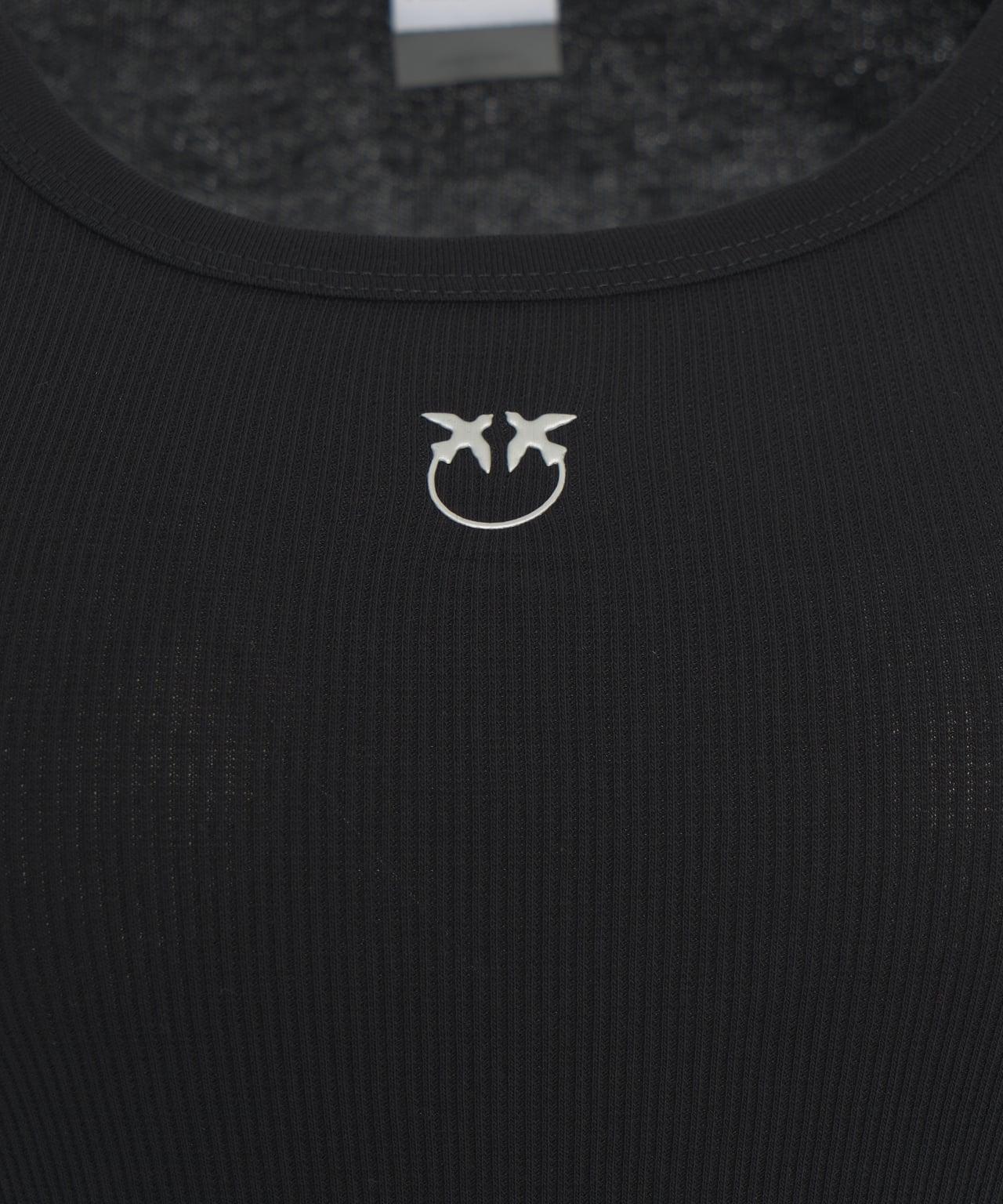 Ribbed top with logo detail Product Image