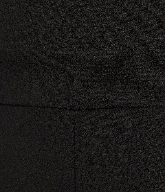 Honey and Rosie Scuba Crepe Square Neck Contrast Straps and Tie Back Pleated Front Jumpsuit Product Image