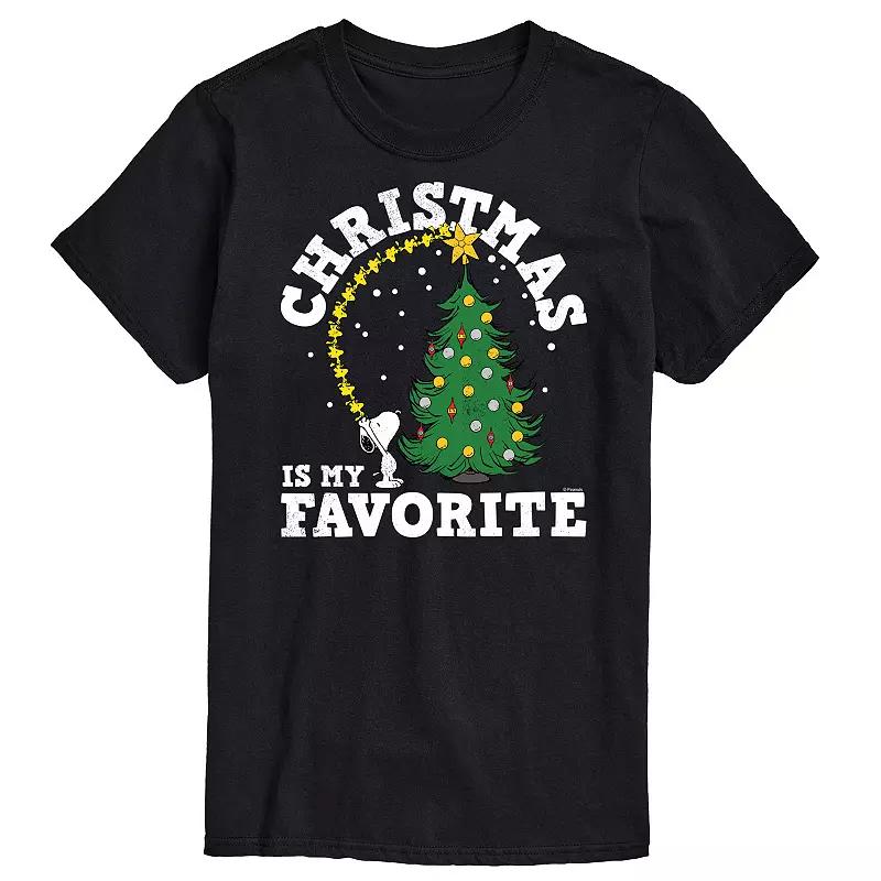 Big & Tall Peanuts Christmas Favorite Tee, Men's,  Product Image