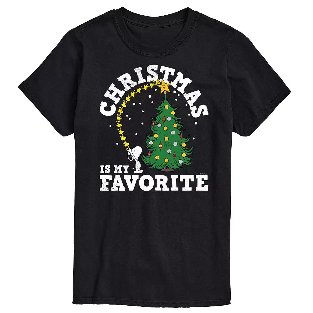 Big & Tall Peanuts Christmas Favorite Tee, Men's,  Product Image
